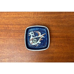 Bol en porcelaine danoise Baca Blue Line de Nils Thorsson, années 1960