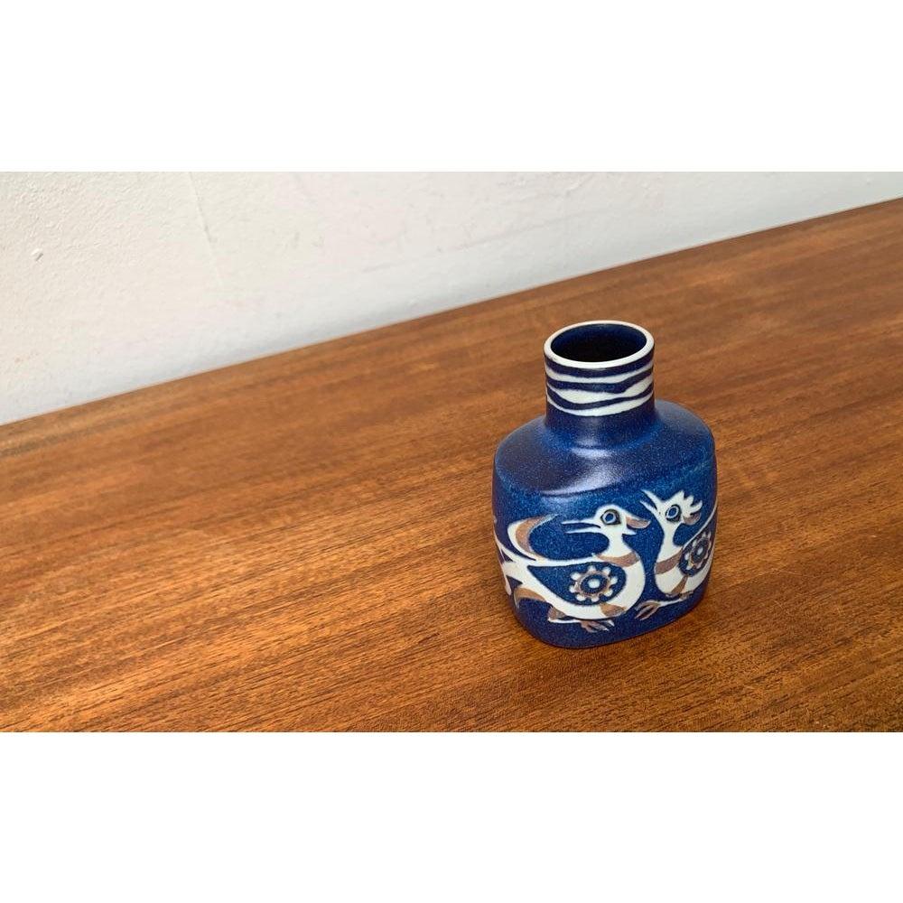 Mid-Century Danish Porcelain Baca Line Vase with Bird Design by Nils, 1960s For Sale 7