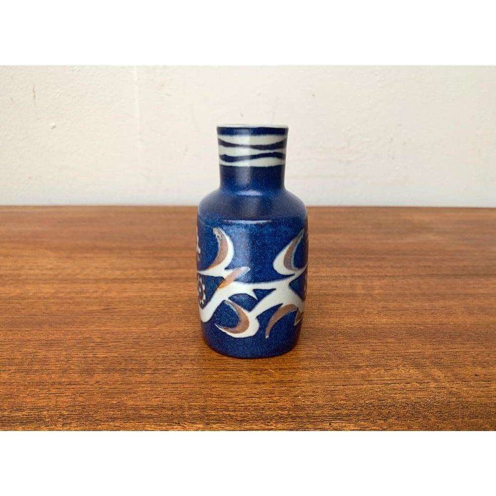 Mid-Century Danish Porcelain Baca Line Vase with Bird Design by Nils, 1960s For Sale 2