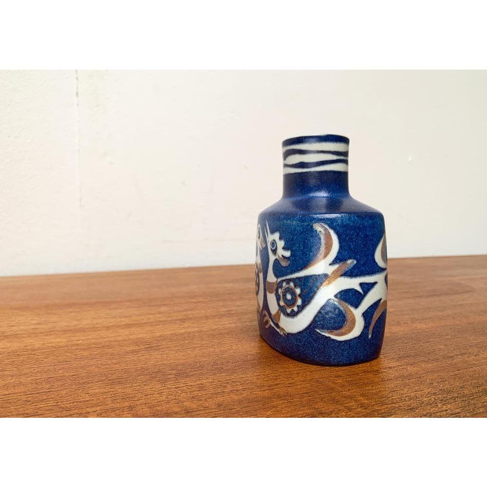 Mid-Century Danish Porcelain Baca Line Vase with Bird Design by Nils, 1960s For Sale 5