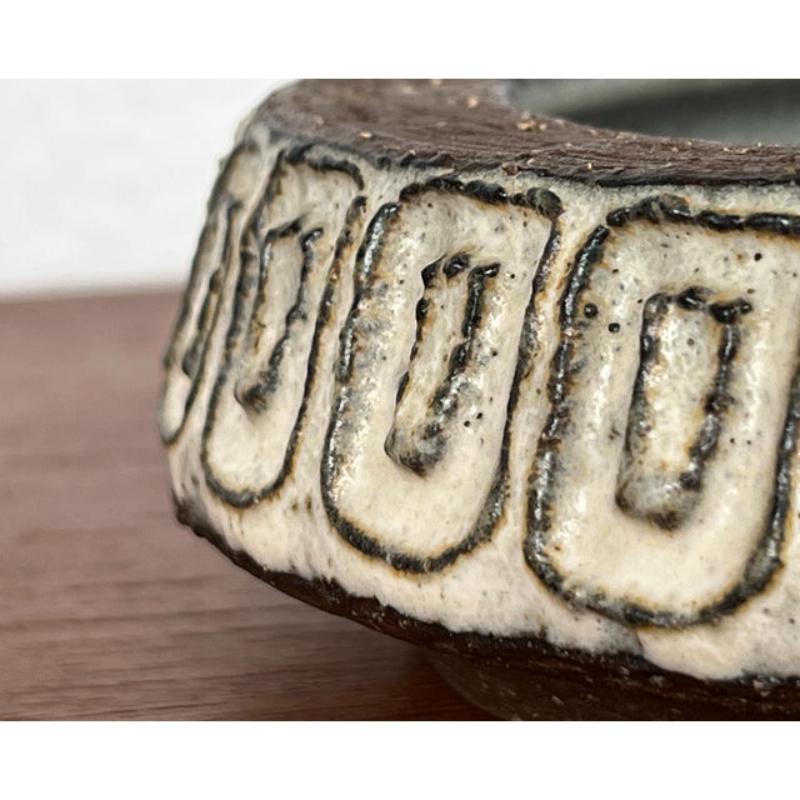 Mid-Century Danish Pottery Bowl by Helge Bjufstrøm for Michael Andersen, 1960s For Sale 6