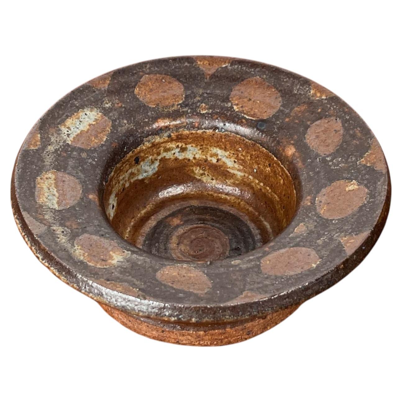 Mid-Century Danish Pottery Large Bowl by Lisbeth Sallingboe for Jelling, 1960s For Sale