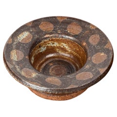 Mid-Century Danish Pottery Large Bowl by Lisbeth Sallingboe for Jelling, 1960s