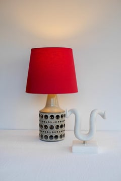 Mid-century Danish pottery table lamp by Marianne Starck for M. Andersen
