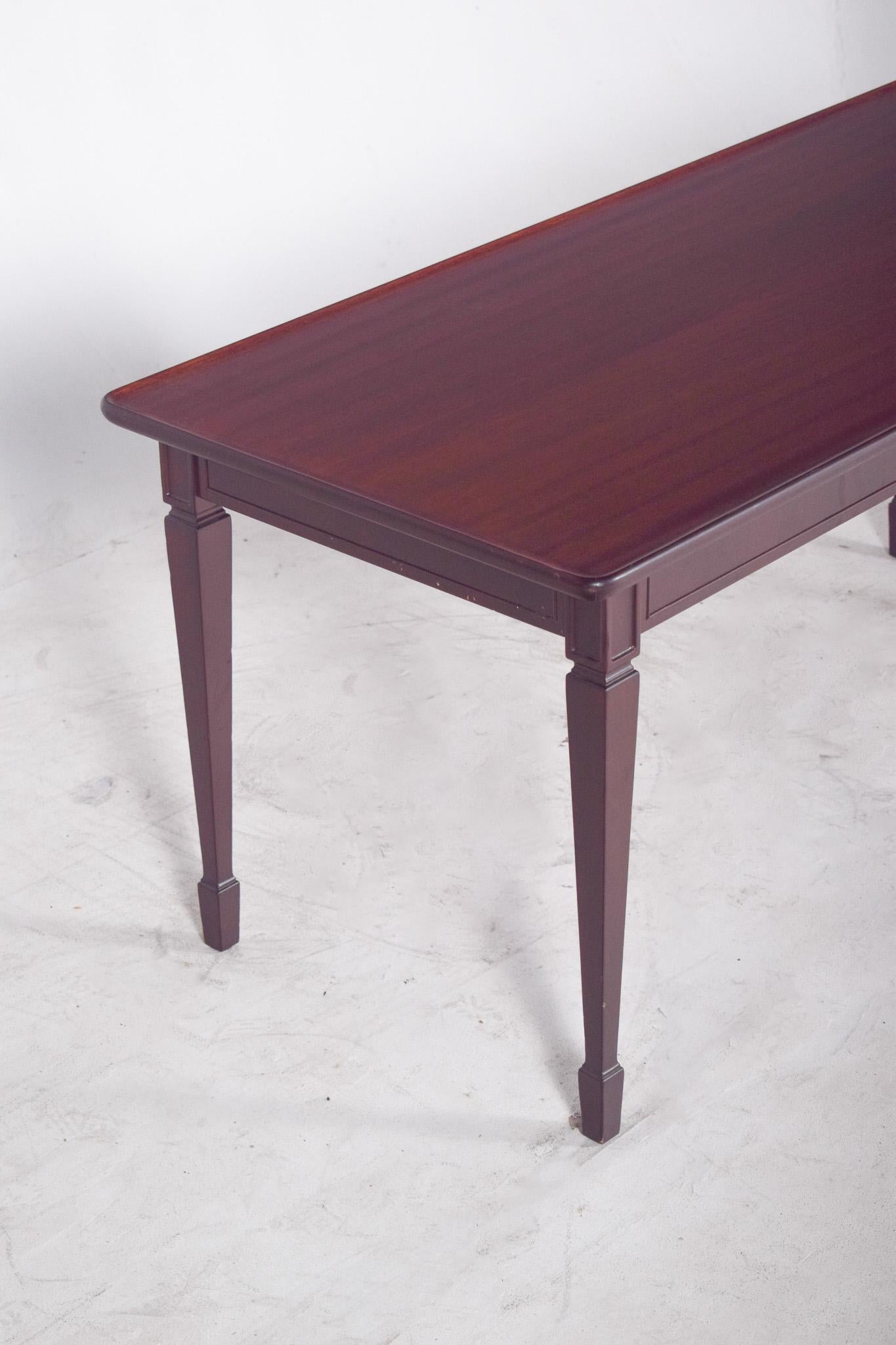 Mid-Century Modern Mid-Century Danish Rectangular Side Table in Dark Wood For Sale