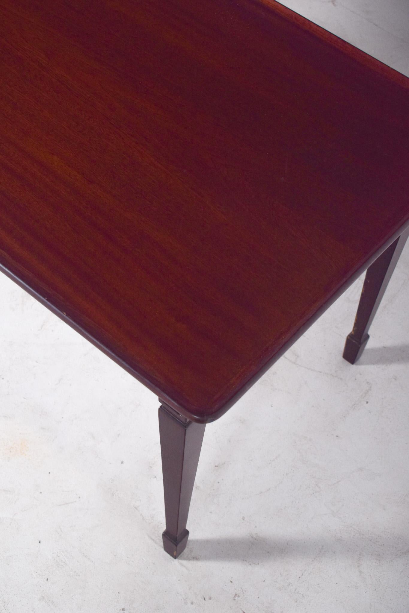 Mid-20th Century Mid-Century Danish Rectangular Side Table in Dark Wood For Sale