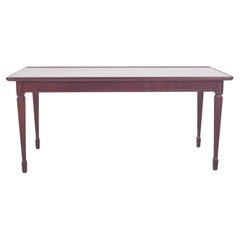 Mid-Century Danish Rectangular Side Table in Dark Wood
