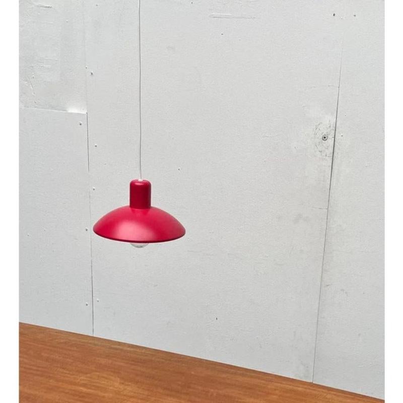 Lampada a sospensione danese rossa Model 728 di Horn, metà secolo, 1960 in vendita 3