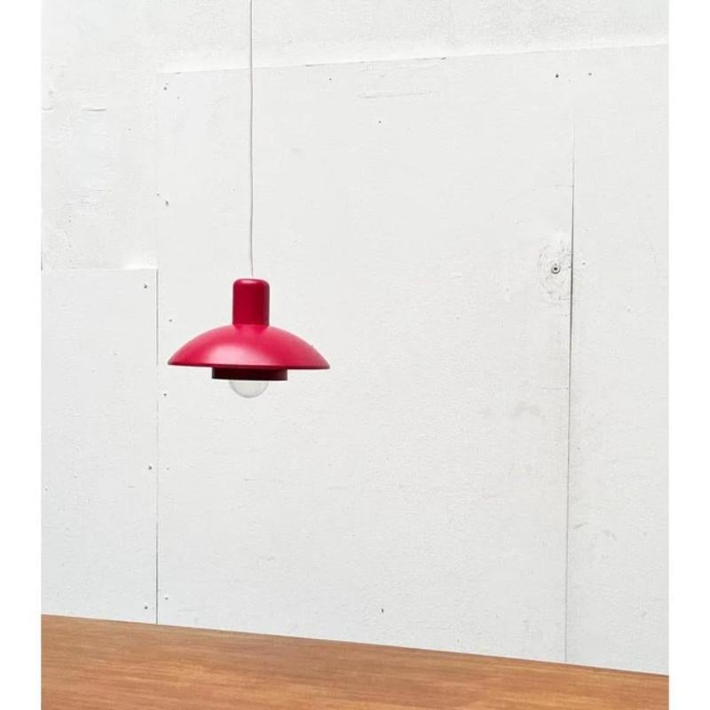 Lampada a sospensione danese rossa Model 728 di Horn, metà secolo, 1960 in vendita 4