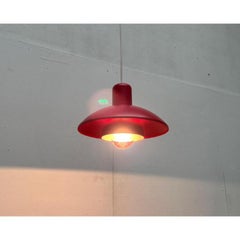 Mid-Century Danish Red Model 728 Pendant Lamp from Horn, 1960s