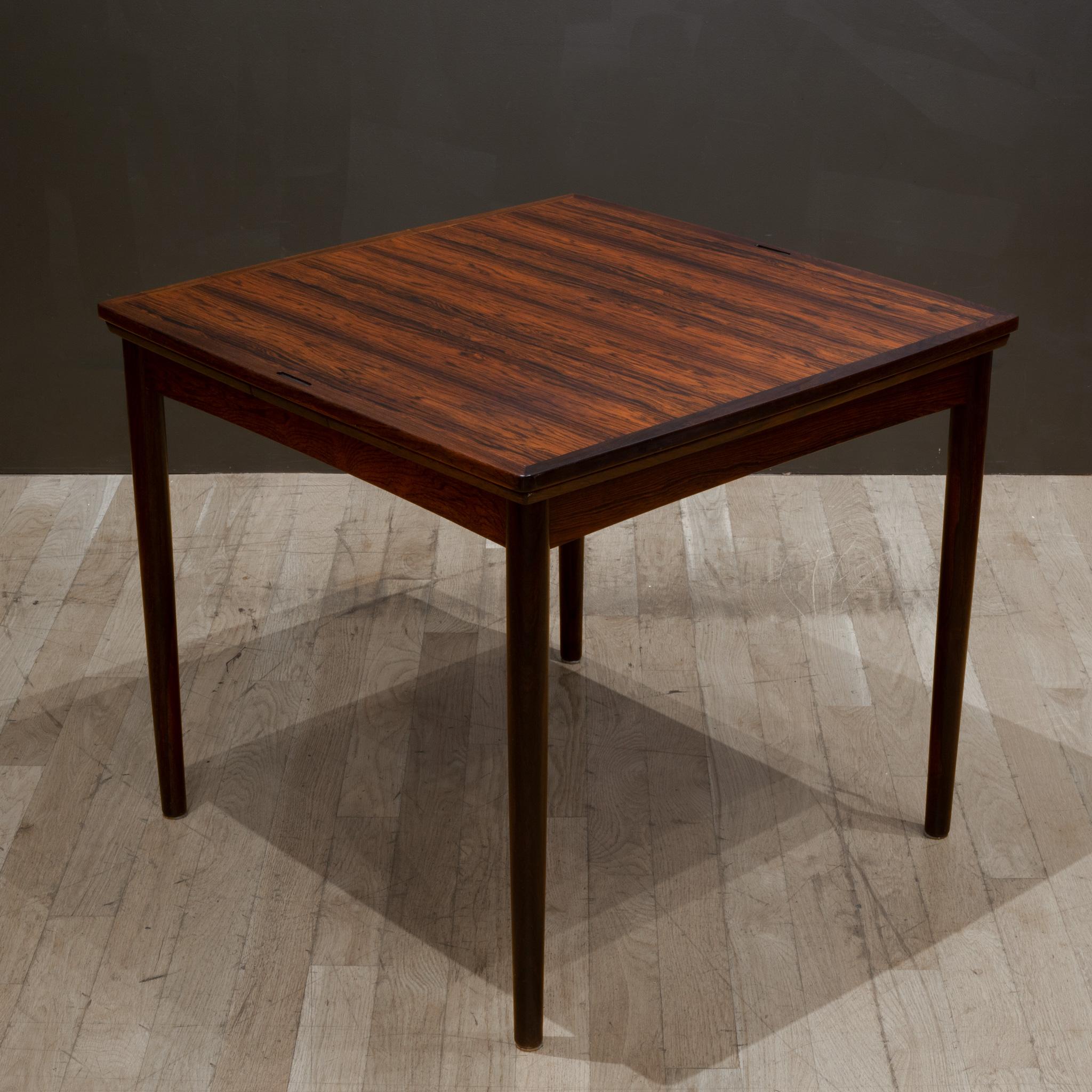 Mid-Century Danish Reversible Rosewood Dining/Game Table, C.1960 In Good Condition In San Francisco, CA