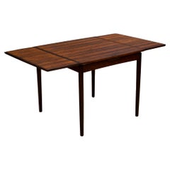 Mesa de comedor/juego danesa reversible de palisandro de mediados de siglo, c.1960