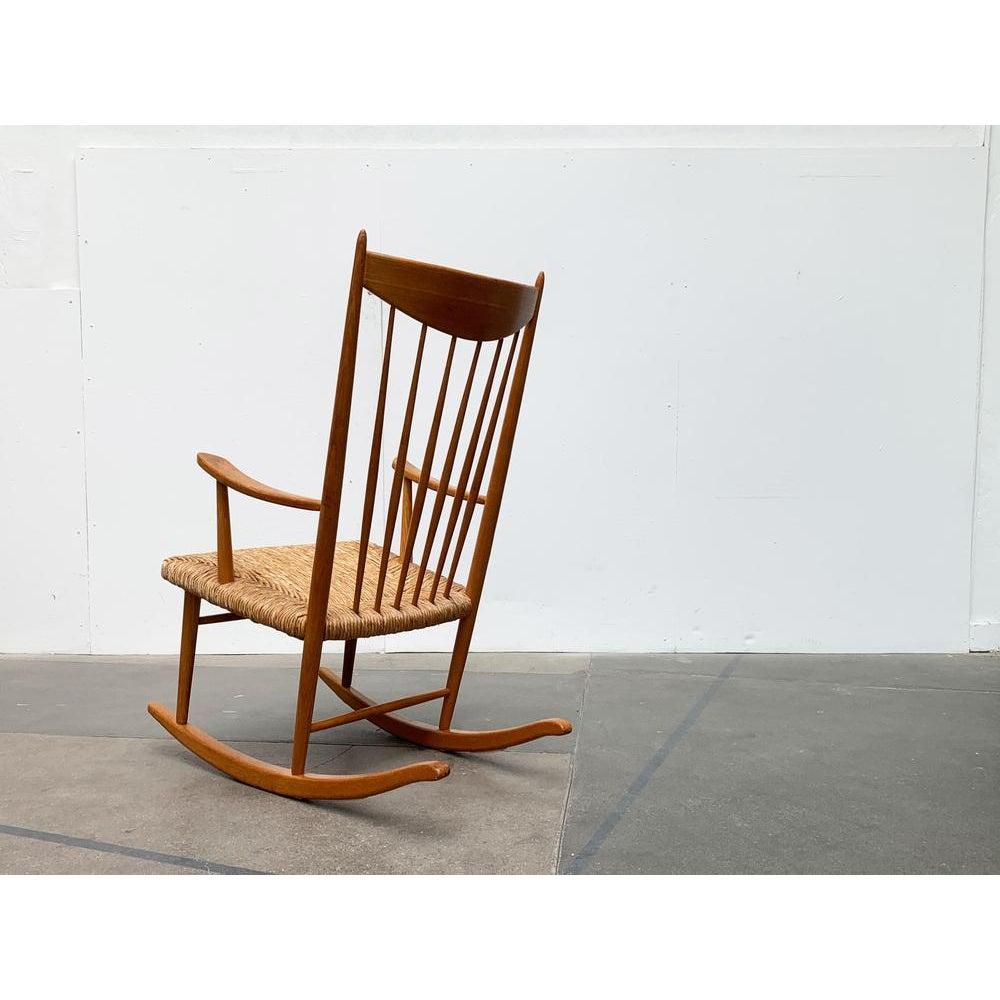 Mid-Century moderno Sedia a dondolo danese di metà secolo, anni '60 in vendita