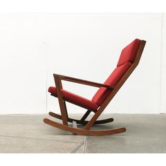 Mid-Century Danish Rocking Chair by Poul Volther for Frem Røjle, 1960s