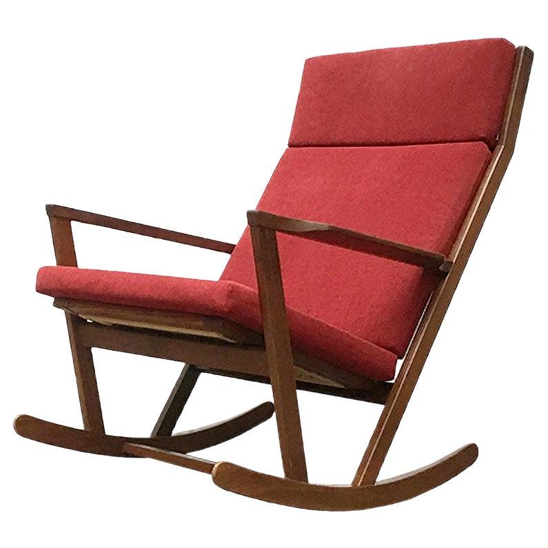 Mid-Century Danish Rocking Chair by Poul Volther for Frem Røjle, 1960s