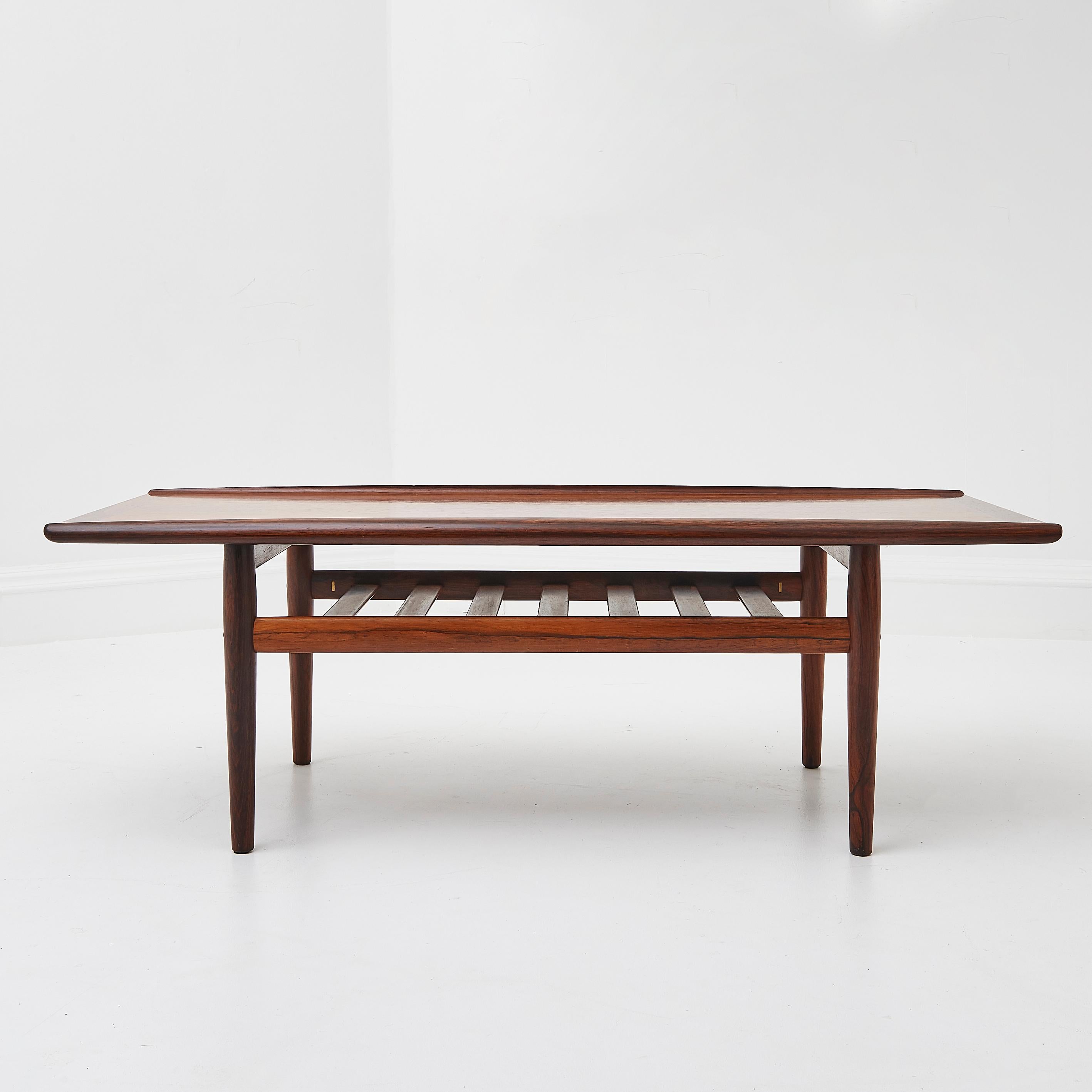 Mid-Century Danish Rosewood 1960's Coffee Table By Grete Jalk For Glostrup 2