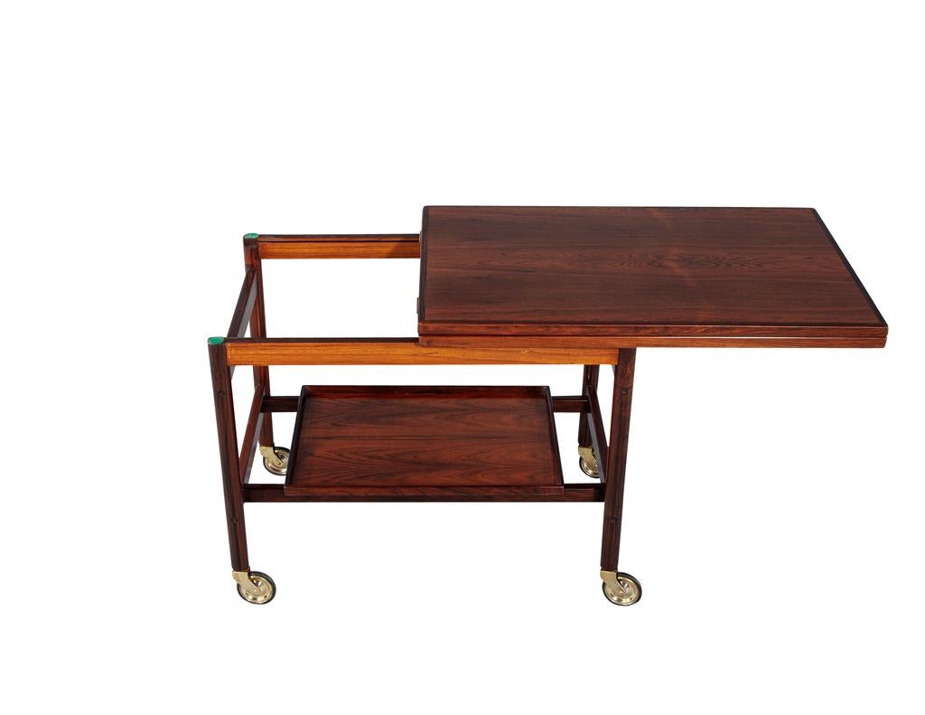 Mid-Century Danish Rosewood Bar Trolley Table by Kurt Østervig for Jason Møbler 6