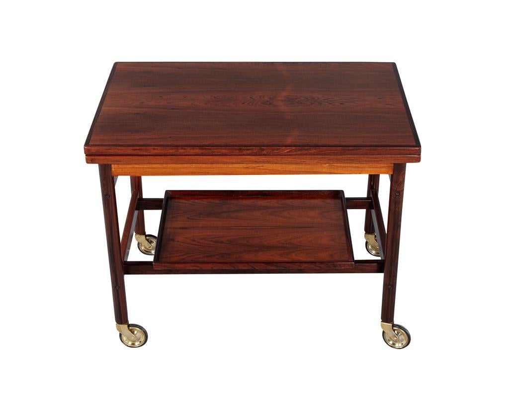 Mid-Century Danish Rosewood Bar Trolley Table by Kurt Østervig for Jason Møbler 7
