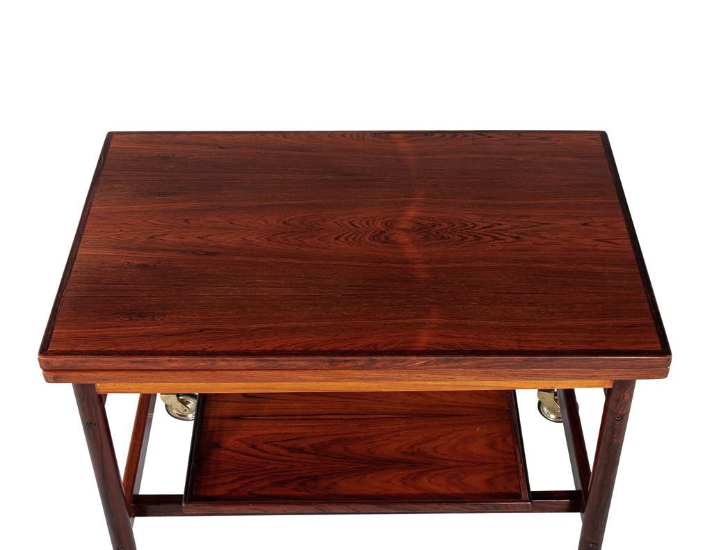 Mid-Century Danish Rosewood Bar Trolley Table by Kurt Østervig for Jason Møbler 8
