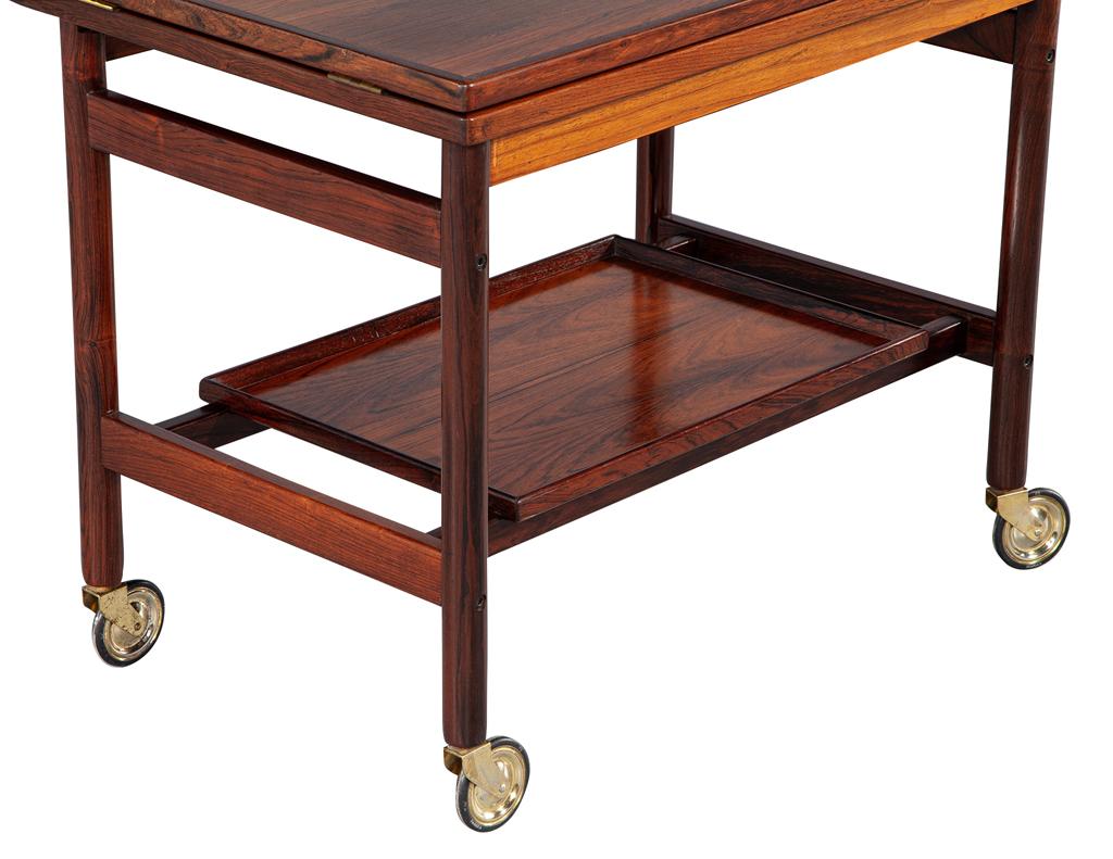 Mid-Century Danish Rosewood Bar Trolley Table by Kurt Østervig for Jason Møbler 11