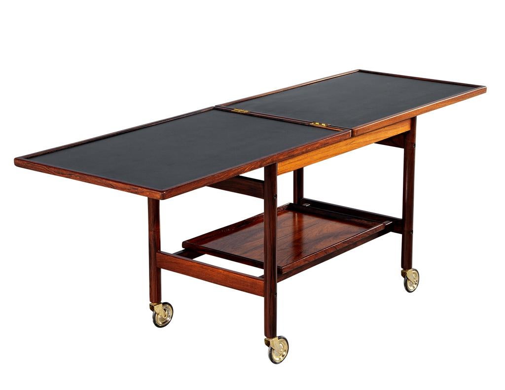 Mid-Century Danish Rosewood Bar Trolley Table by Kurt Østervig for Jason Møbler 14