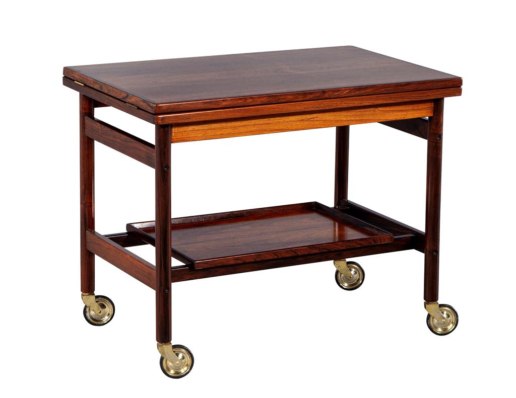 Mid-Century Danish Rosewood Bar Trolley Table by Kurt Østervig for Jason Møbler 15