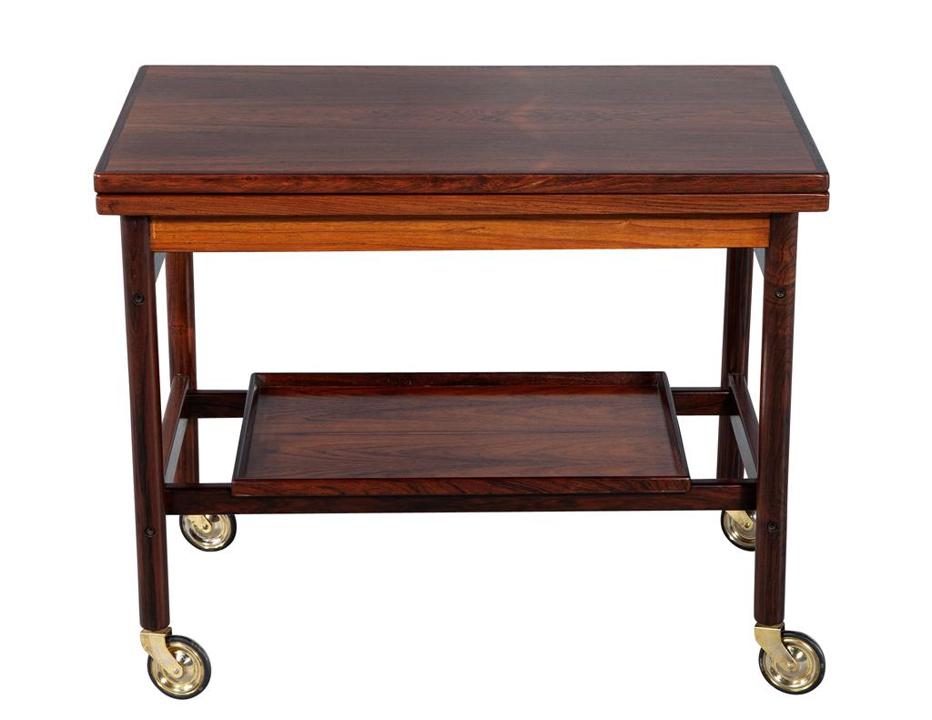 Mid-Century Danish Rosewood Bar Trolley Table by Kurt Østervig for Jason Møbler 16