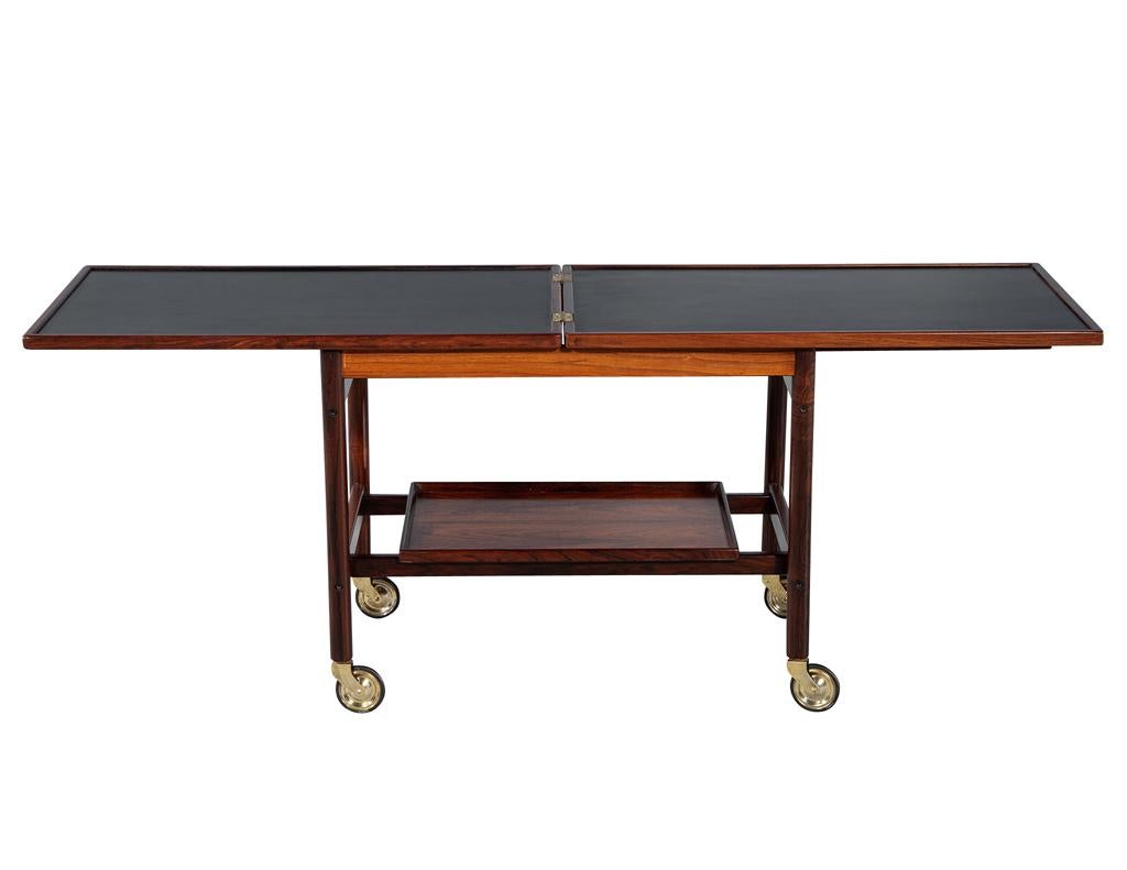 Mid-20th Century Mid-Century Danish Rosewood Bar Trolley Table by Kurt Østervig for Jason Møbler