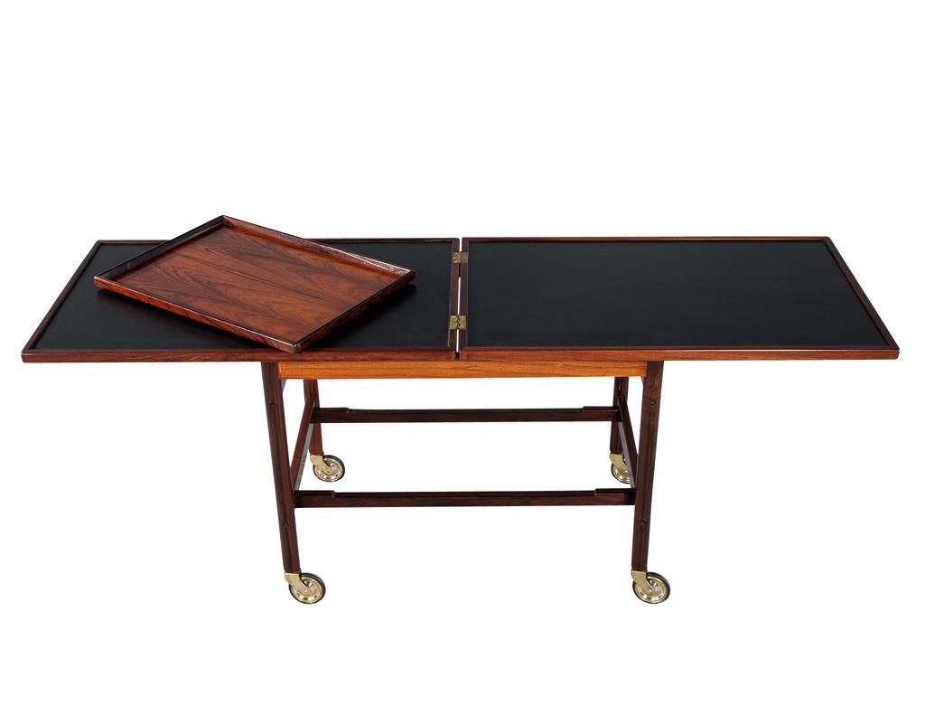 Mid-Century Danish Rosewood Bar Trolley Table by Kurt Østervig for Jason Møbler 4
