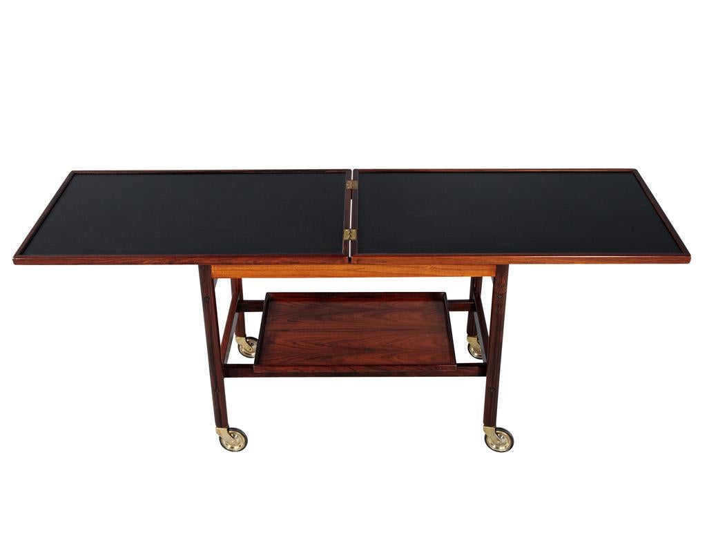 Mid-Century Danish Rosewood Bar Trolley Table by Kurt Østervig for Jason Møbler 5
