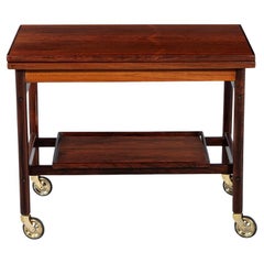 Mid-Century Danish Rosewood Bar Trolley Table by Kurt Østervig for Jason Møbler