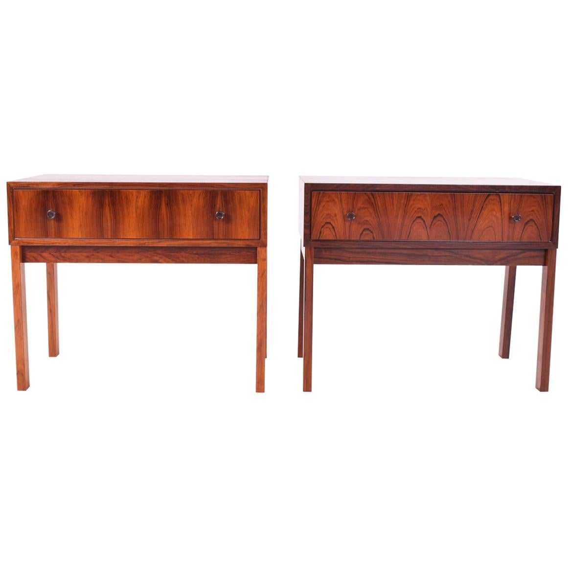 Midcentury Danish Rosewood Bedside Tables