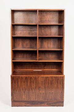 Mid Century Danish Rosewood Bookcase by Carlo Jensen for Hundevad