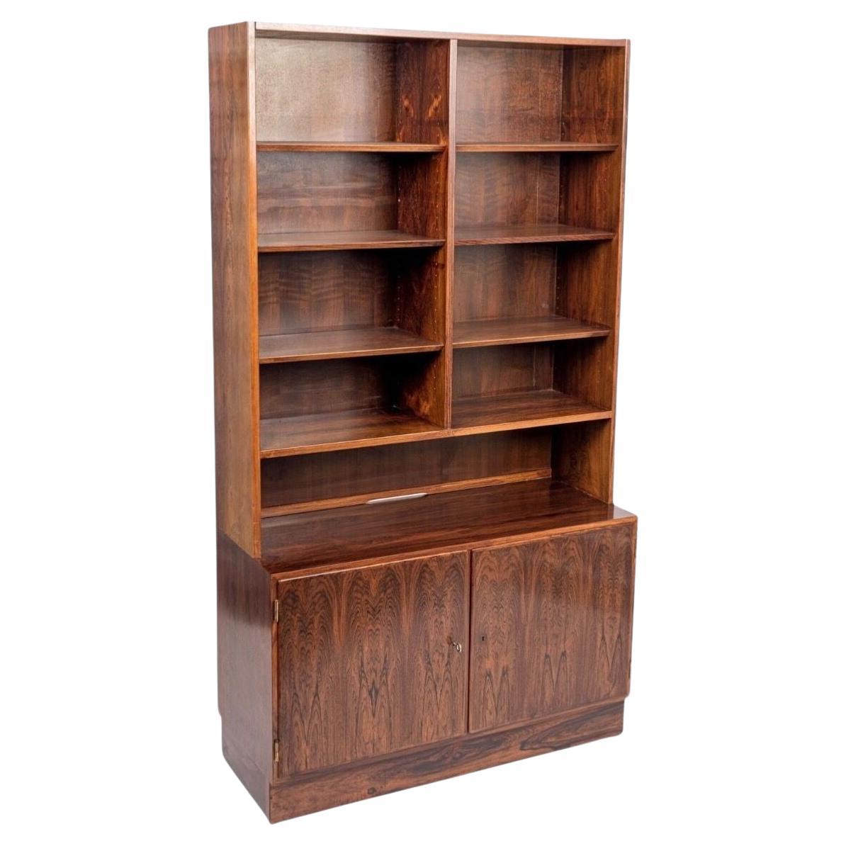 Mid Century Danish Rosewood Bookcase by Carlo Jensen for Hundevad