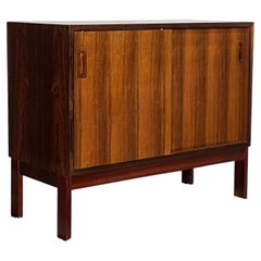 Mid century Danish rosewood cabinet with sliding doors