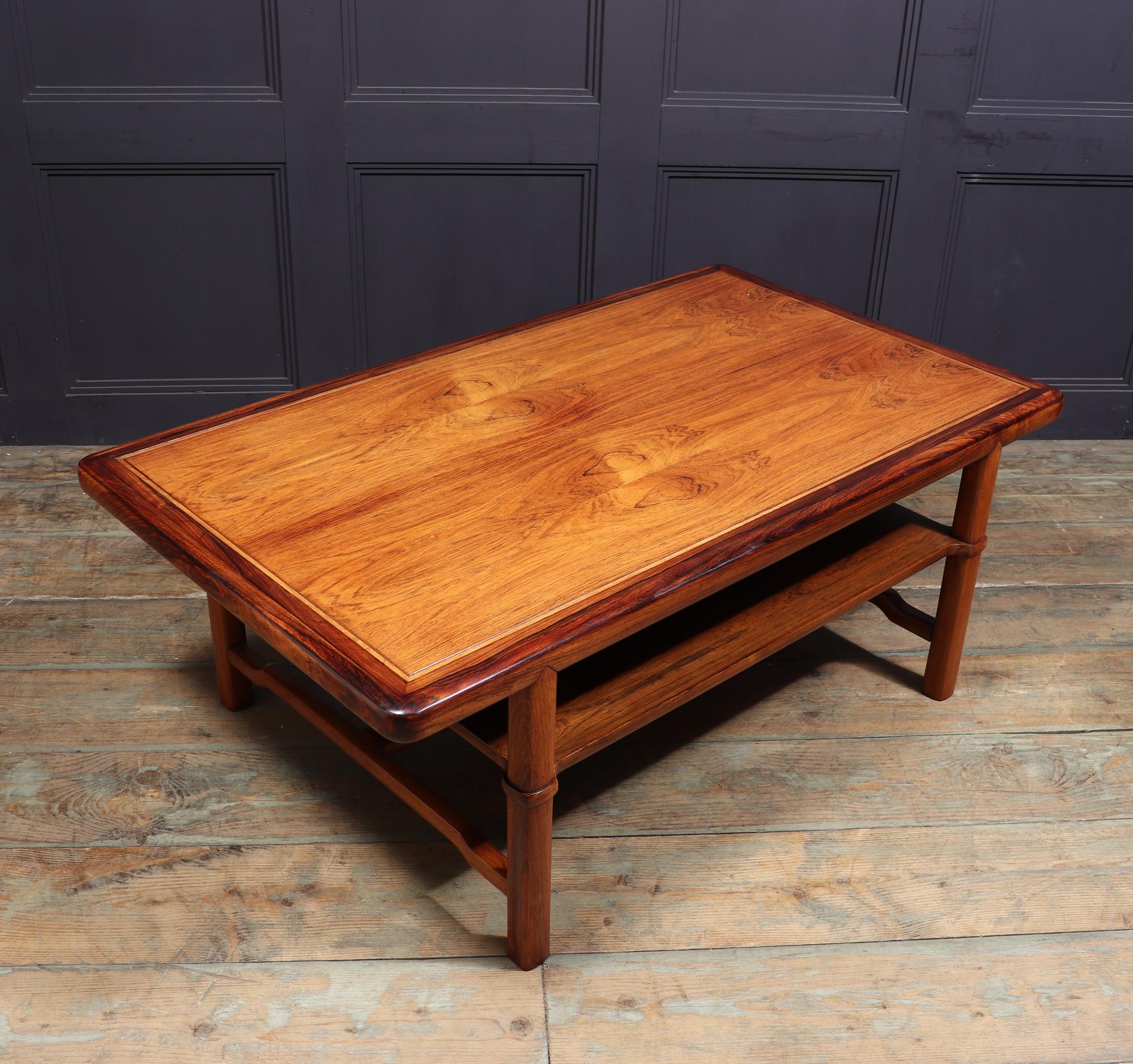 Midcentury Danish Rosewood Coffee Table by Lysberg Hansen & Therp 5
