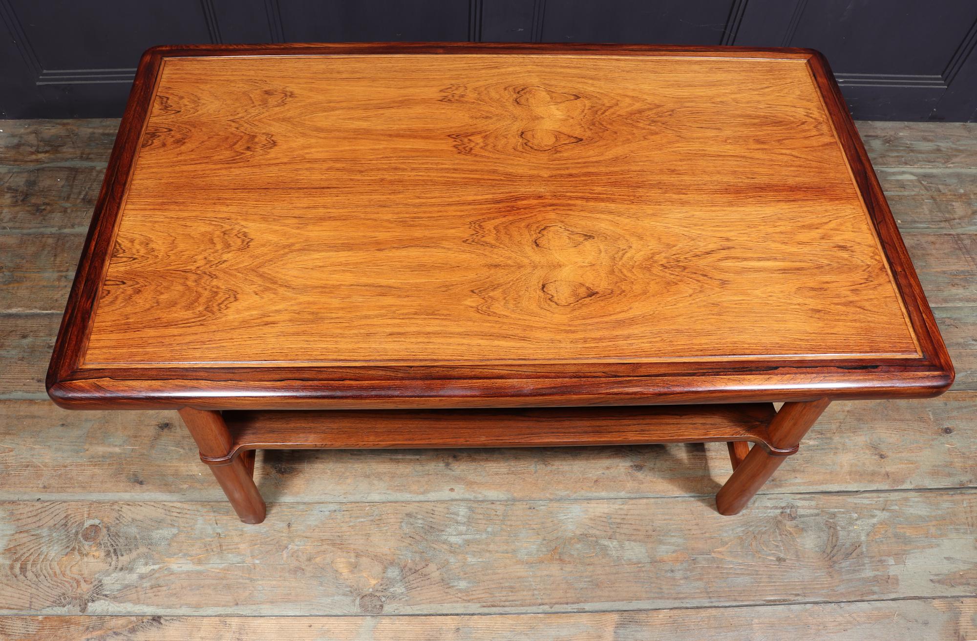 Midcentury Danish Rosewood Coffee Table by Lysberg Hansen & Therp In Good Condition In Paddock Wood Tonbridge, GB