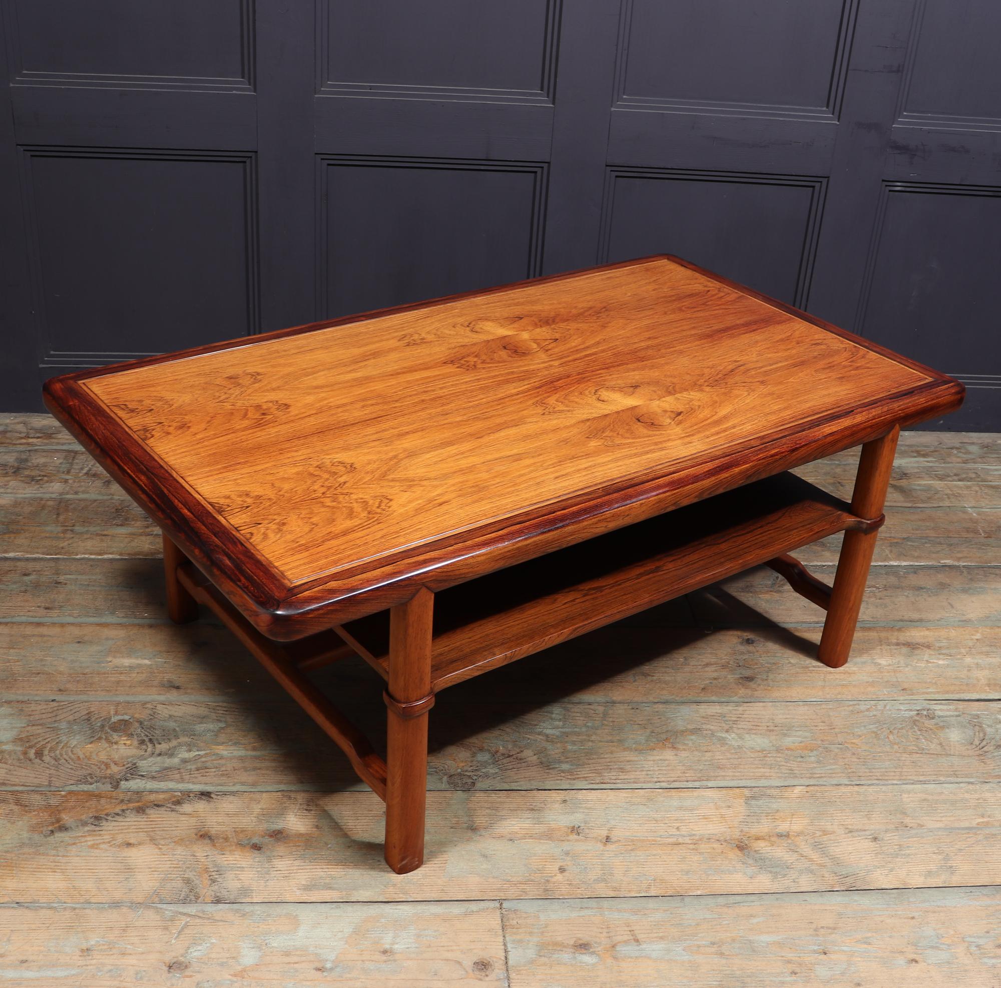 Midcentury Danish Rosewood Coffee Table by Lysberg Hansen & Therp 1
