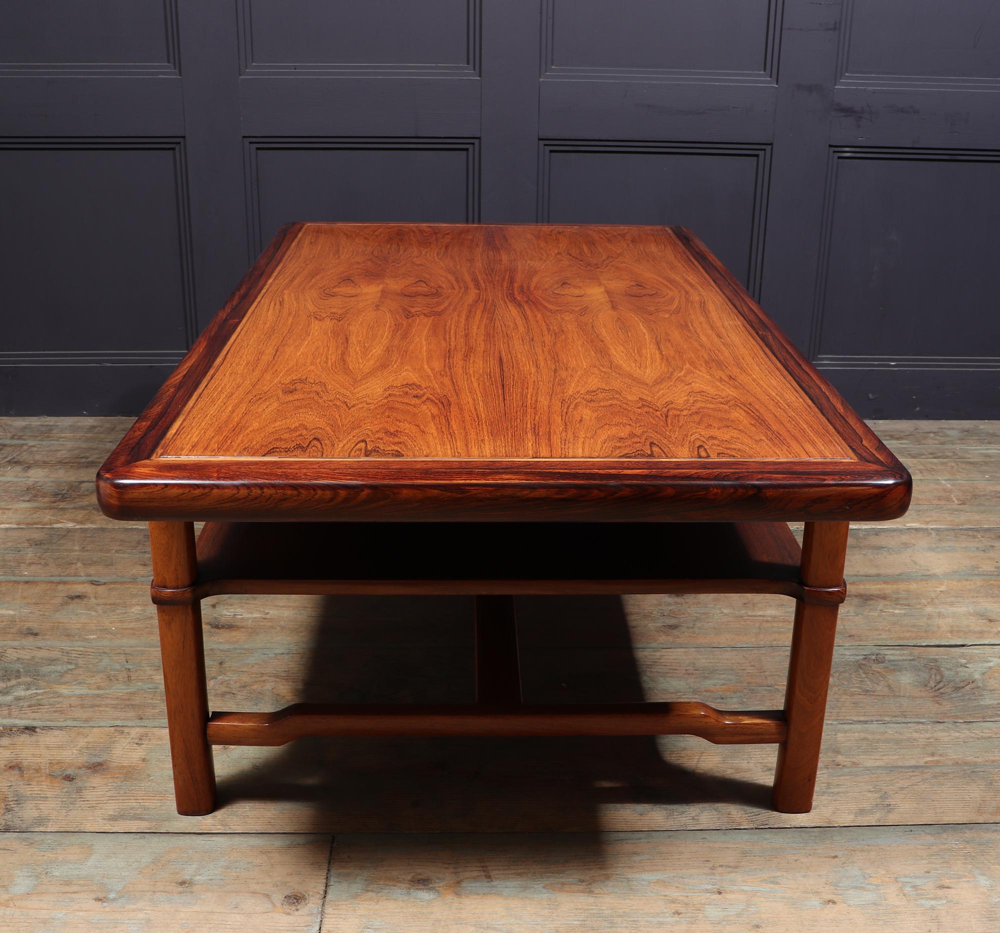 Midcentury Danish Rosewood Coffee Table by Lysberg Hansen & Therp 2