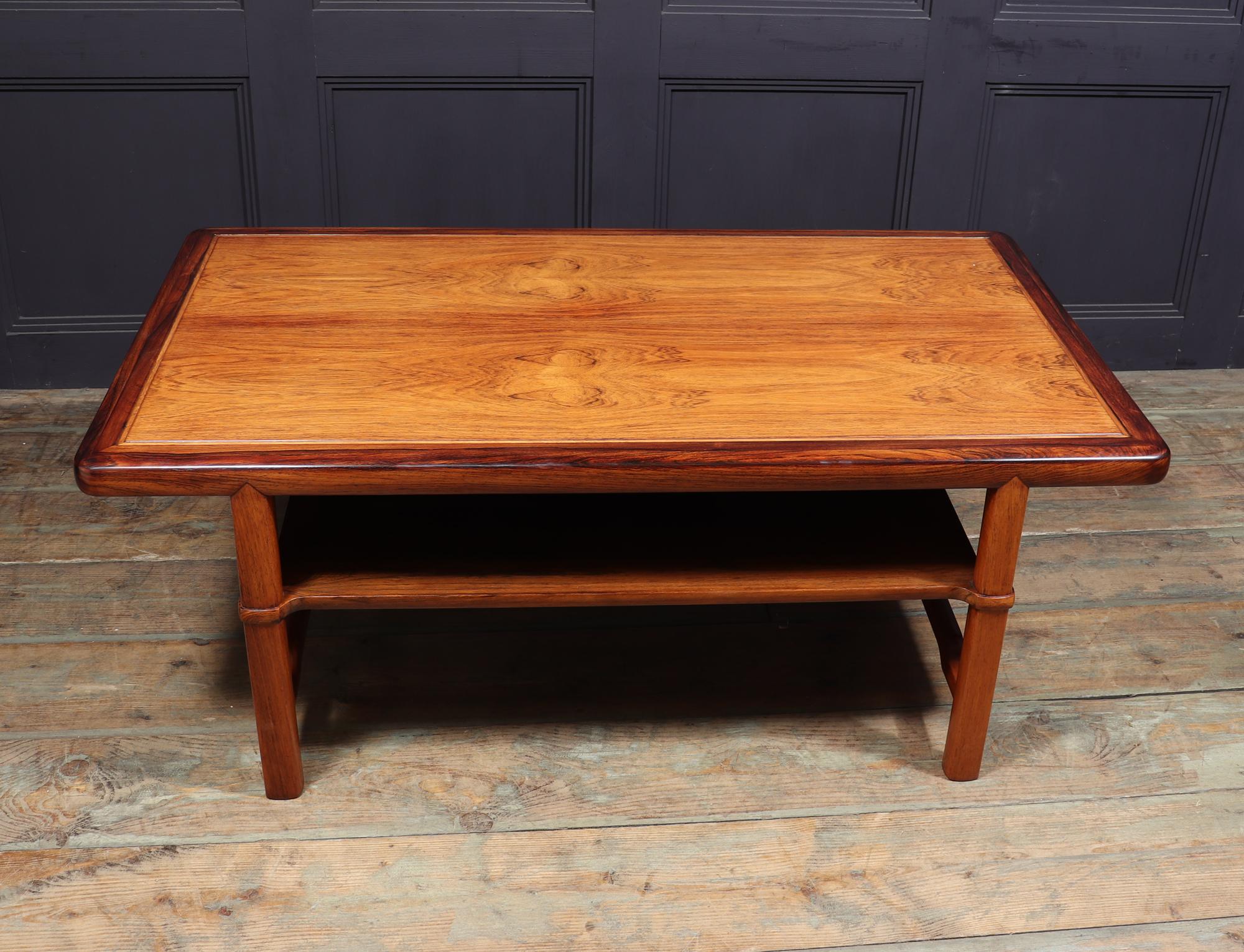 Midcentury Danish Rosewood Coffee Table by Lysberg Hansen & Therp 4
