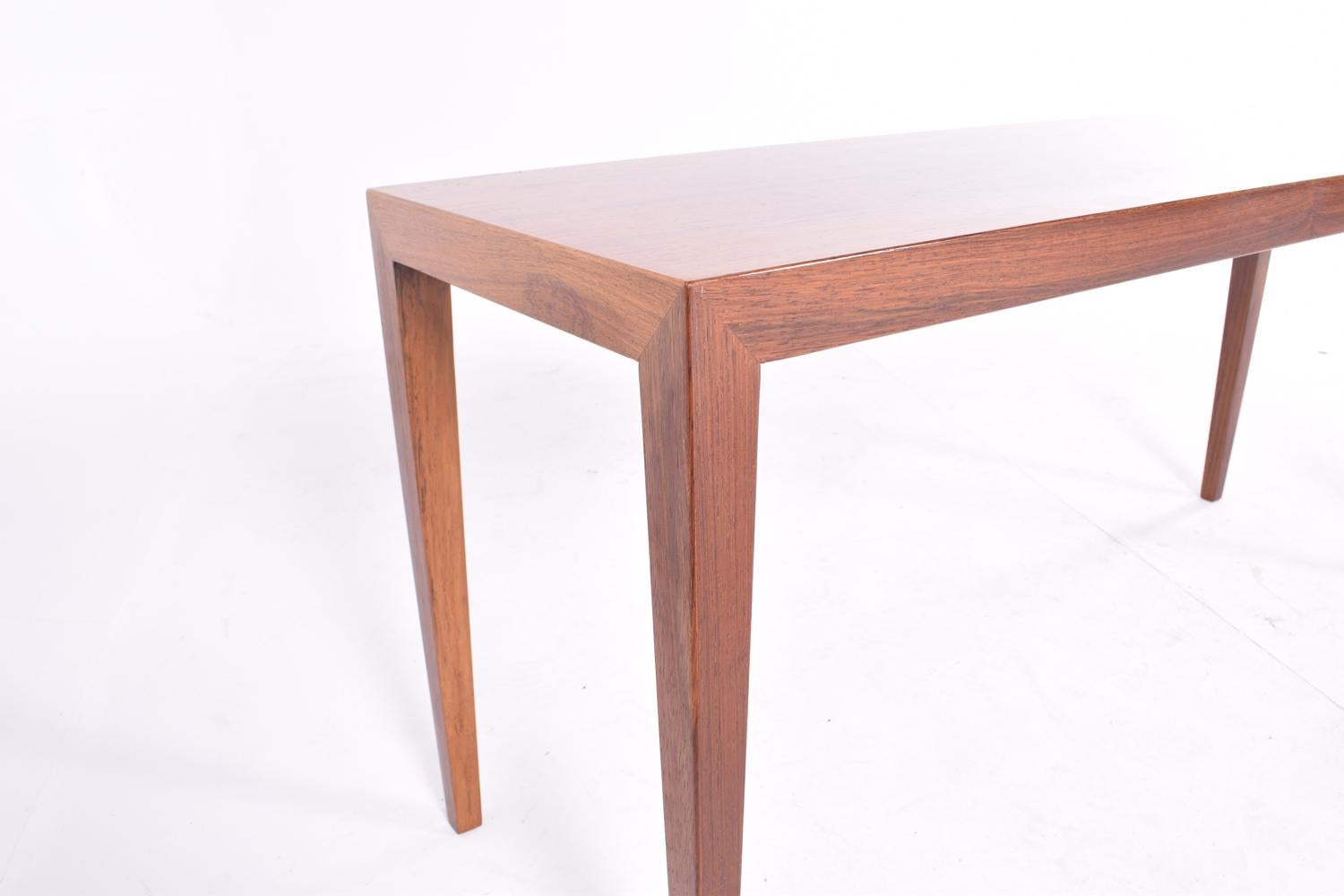 Late 20th Century Midcentury Danish Rosewood Coffee Table by Severin Hansen Jr. for Haslev