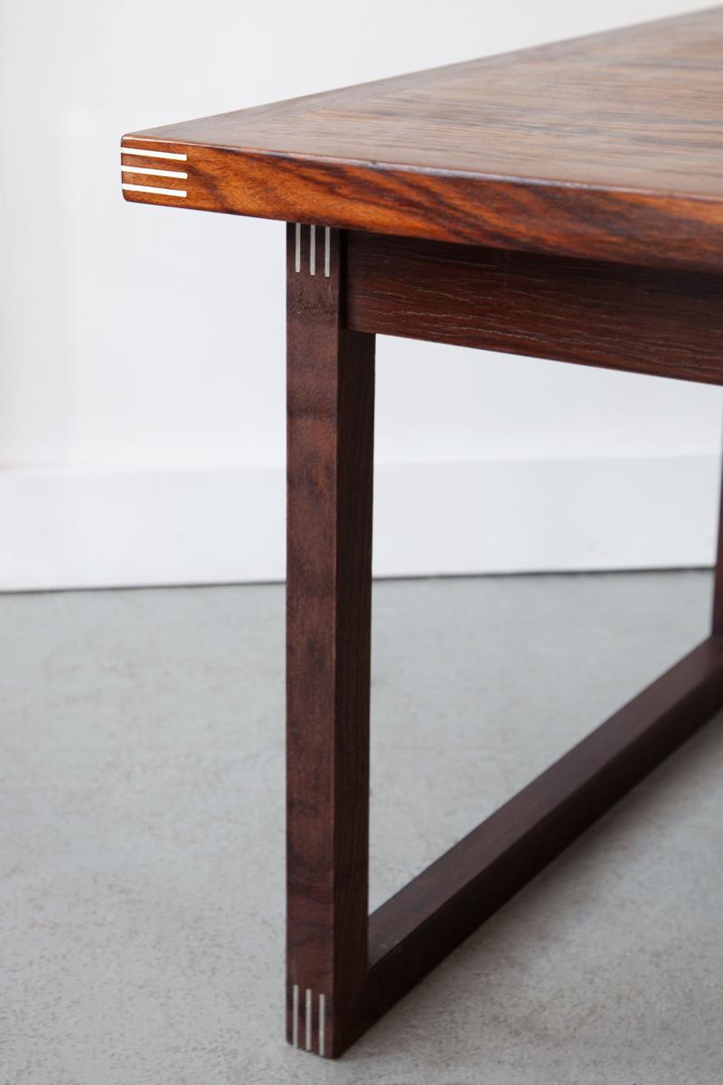 Mid Century, Danish, Rosewood Coffee Table For Sale at 1stDibs