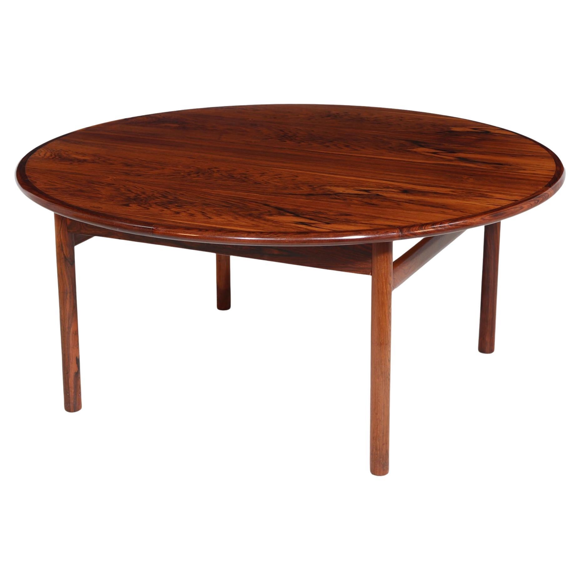 MidCentury Danish Modern Rosewood Coffee Table For Sale at 1stDibs