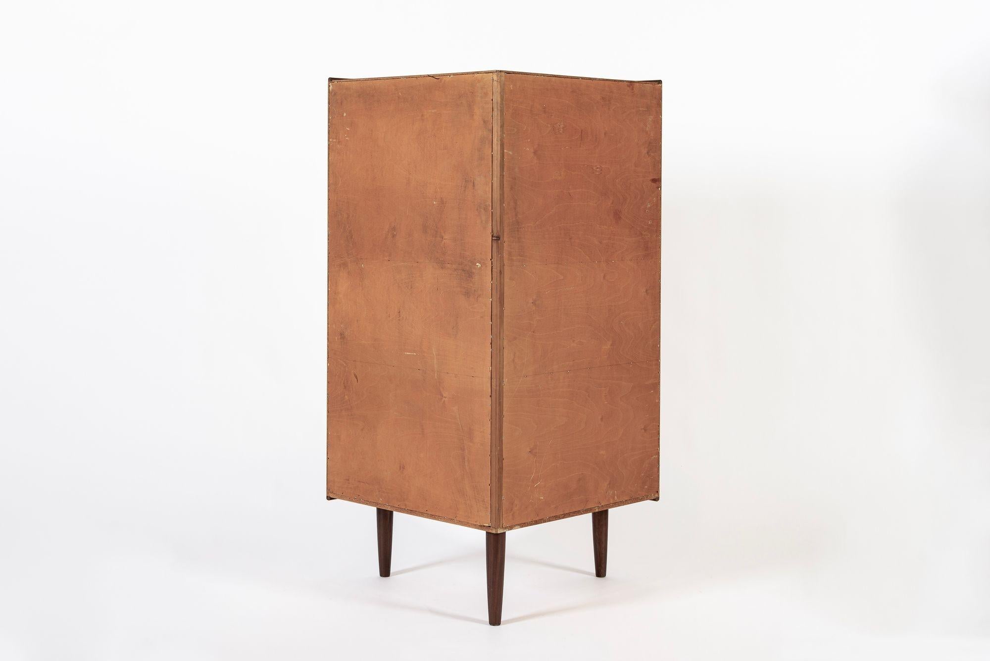 Mid Century Danish Rosewood Corner Bar Cabinet 1960s For Sale 4