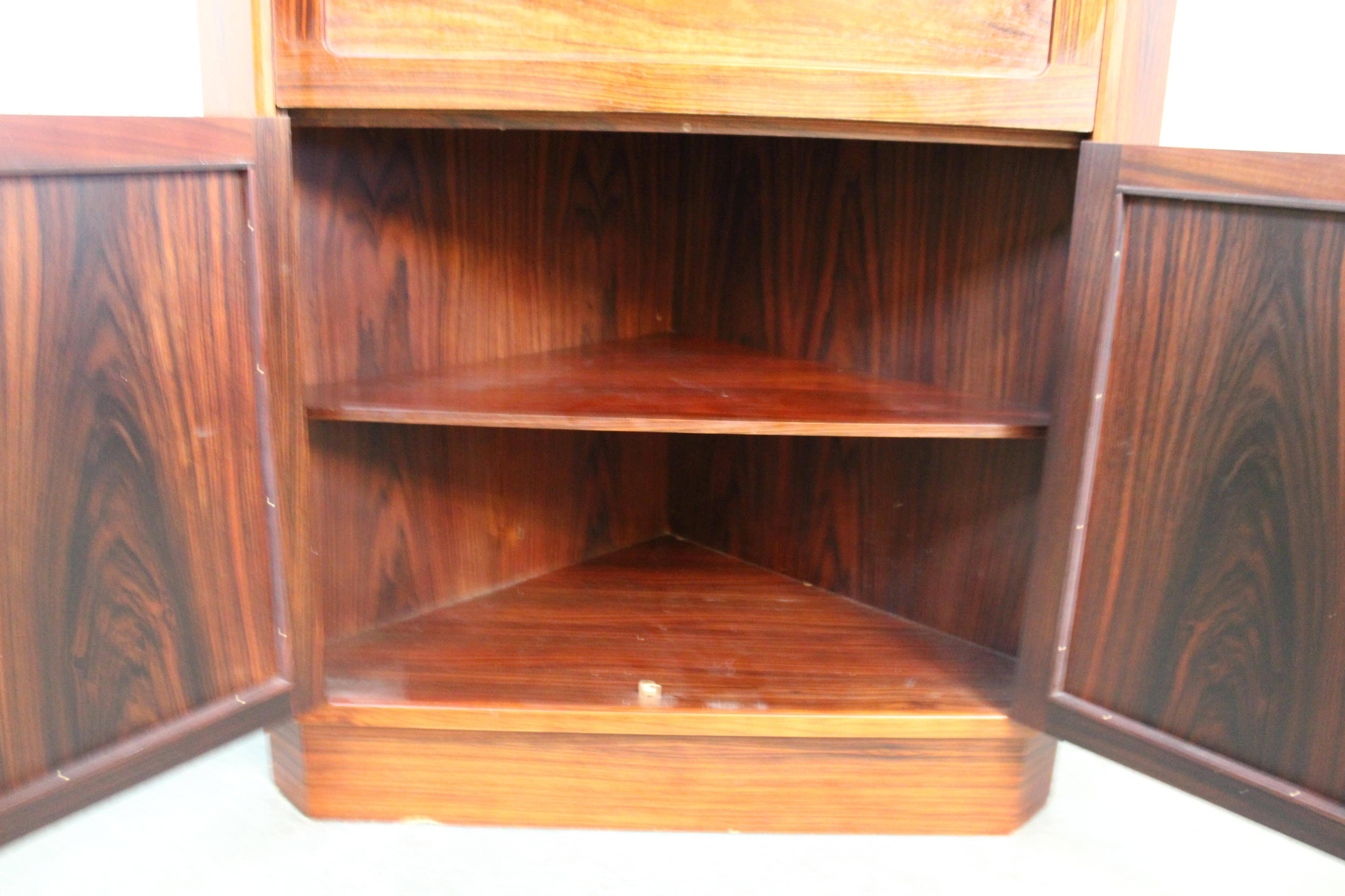 Mid-Century Danish Rosewood Corner Secretary by Vinde Mobelfabrik For Sale 5