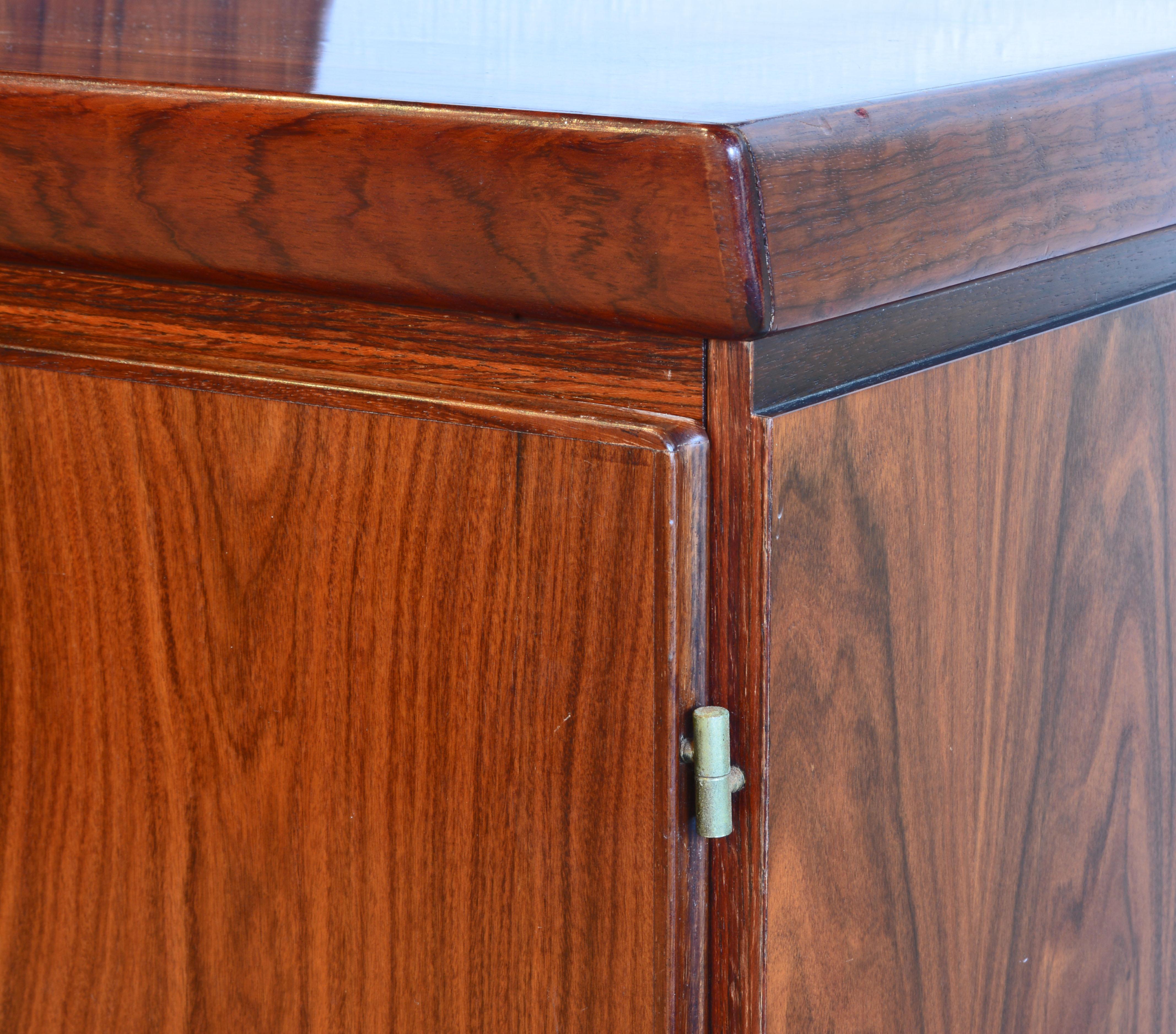 Midcentury Danish Rosewood Credenza and Hutch Cabinet by Skovby Furniture 1