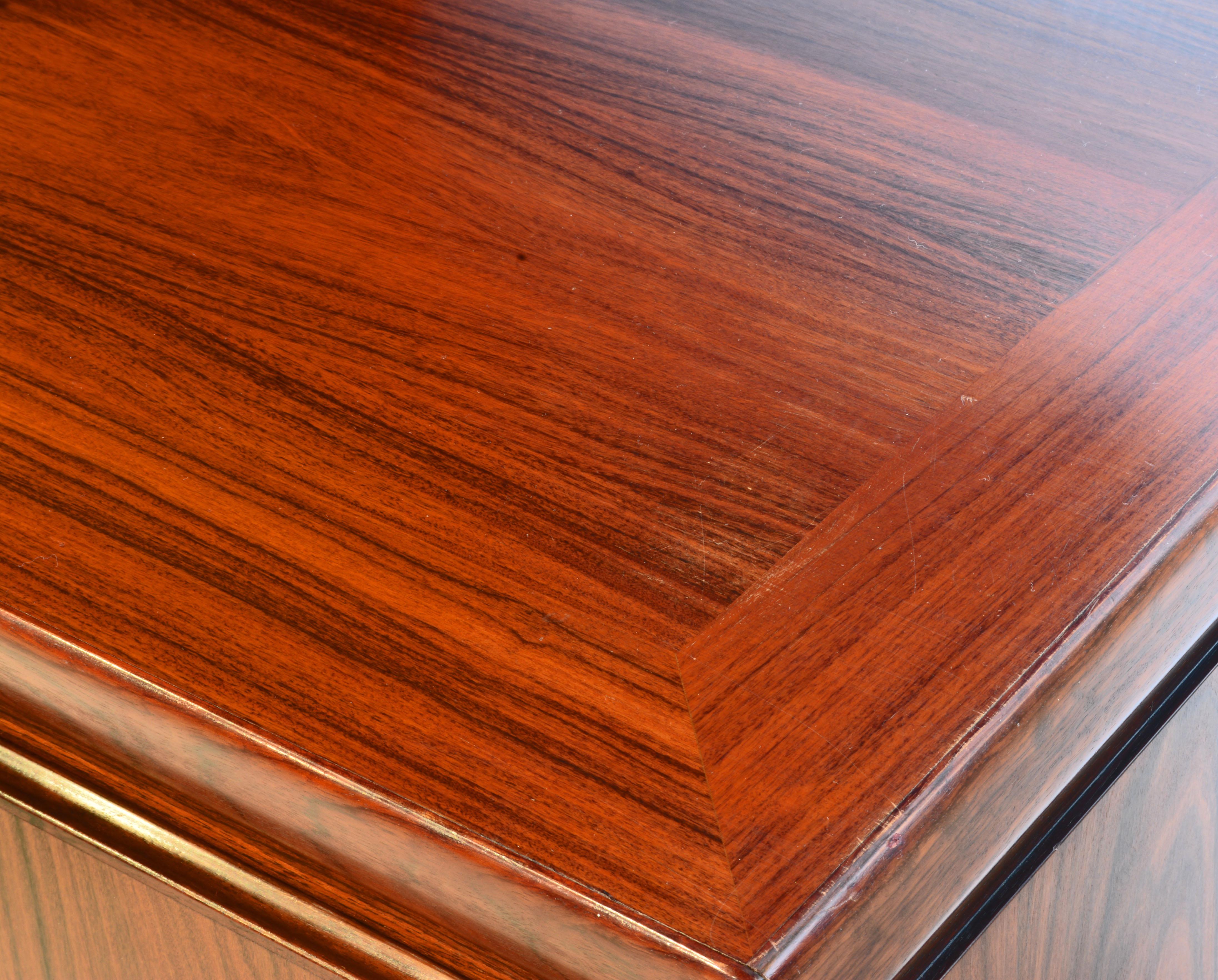 Midcentury Danish Rosewood Credenza and Hutch Cabinet by Skovby Furniture 6
