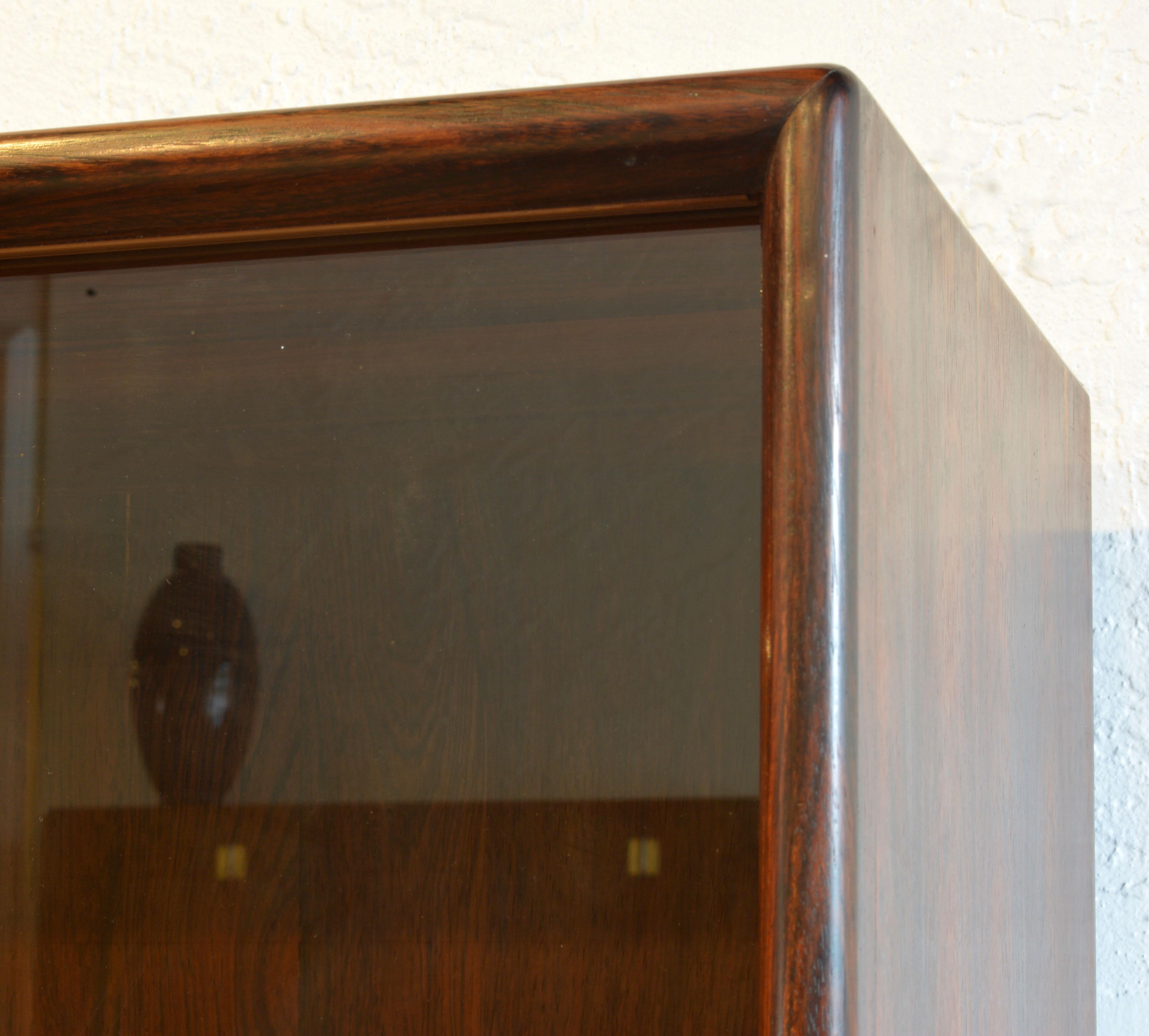 Midcentury Danish Rosewood Credenza and Hutch Cabinet by Skovby Furniture 9