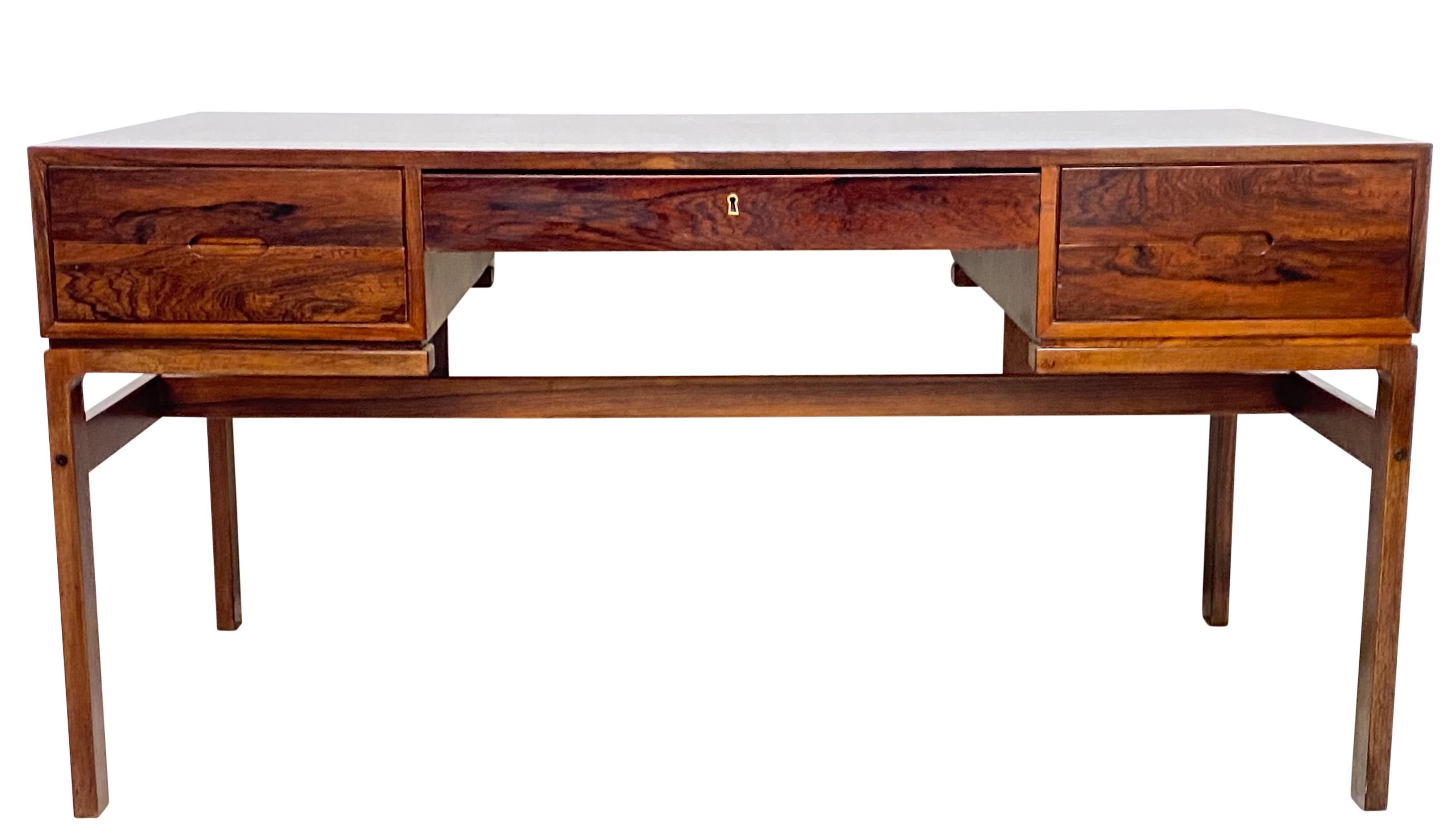 Mid-Century Modern Mid Century Danish Rosewood Desk by Arne Wahl Iverson for Vinde Møbelfabrik 