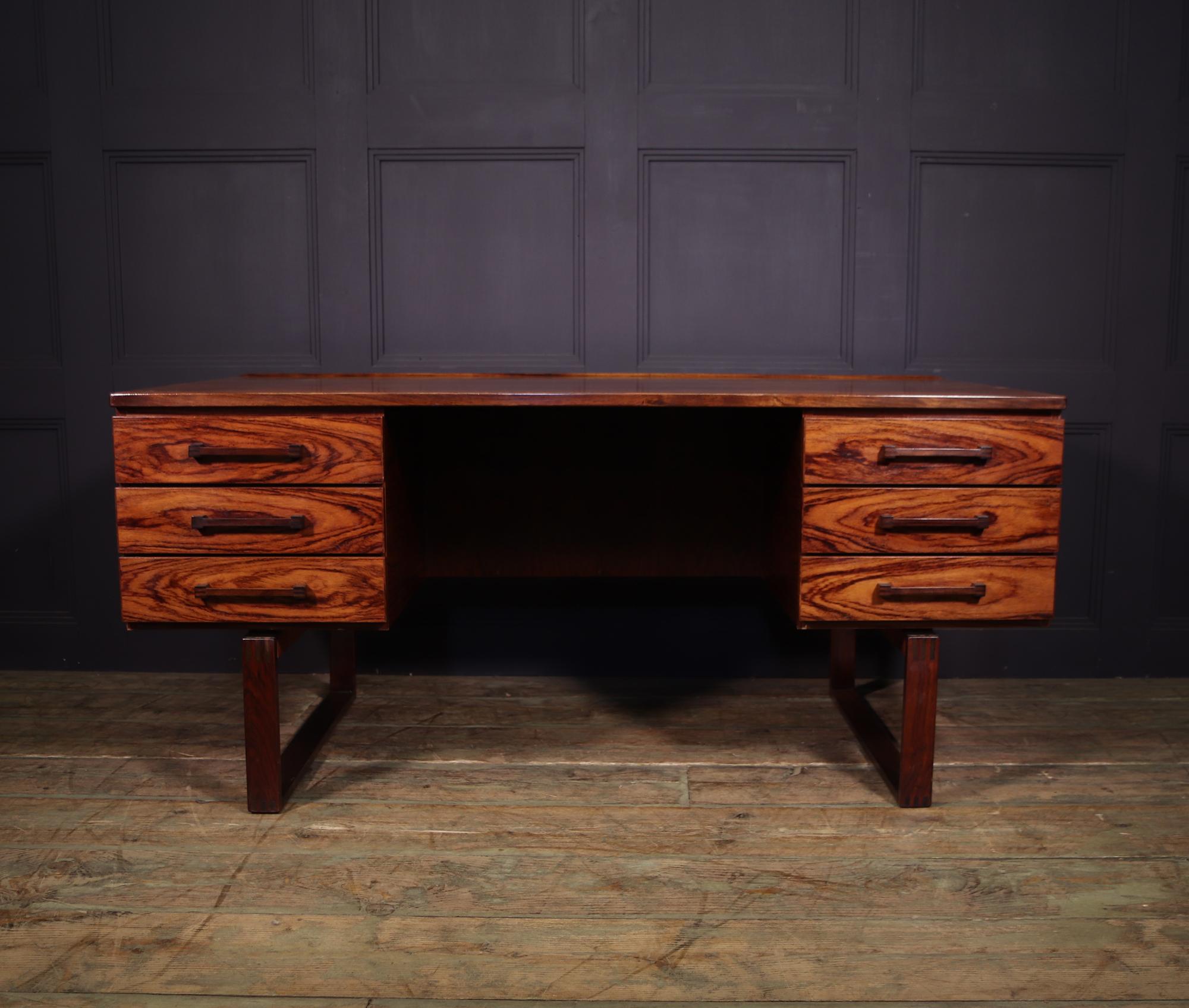 Mid-20th Century Mid Century Danish Rosewood Desk by Henning Jensen